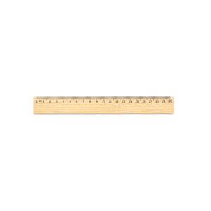 WESLEY 20. Linijka z drewna sosnowego o długości 20 cm - Jasna naturalna