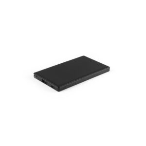 WIGNER. Power bank 4.000 mAh wykonany w ABS pochodzącego z recyklingu (100% rABS) - Czarny