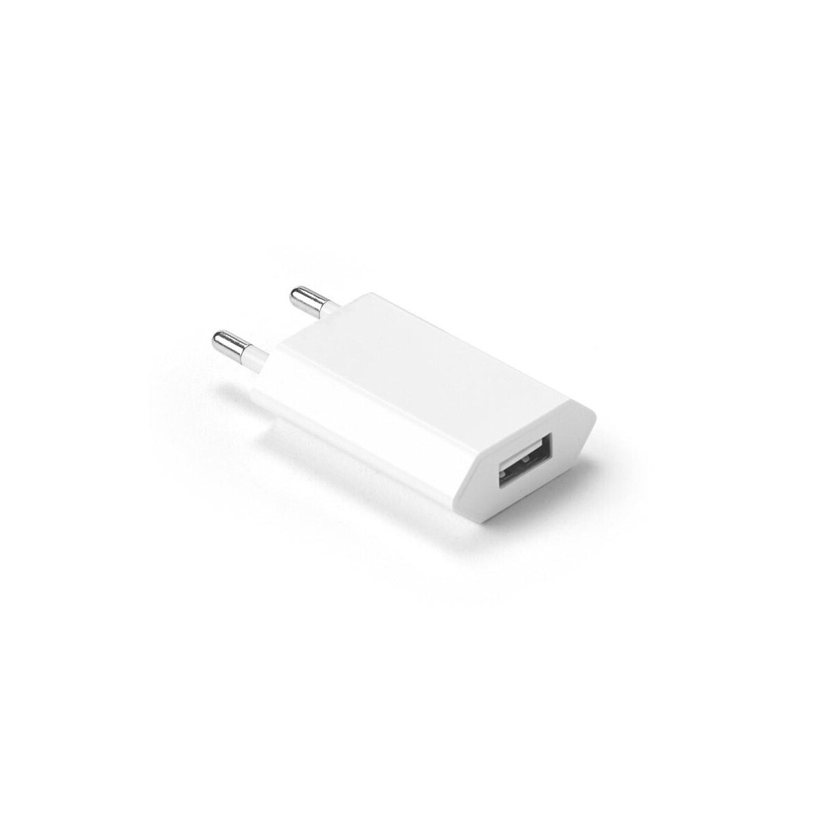 WOESE. Zasilacz USB-A 5W z ABS pochodzącego z recyklingu (100% rABS) – Biały 97361_106 WOESE. Zasilacz USB-A 5W z ABS pochodzącego z recyklingu (100% rABS) - Biały