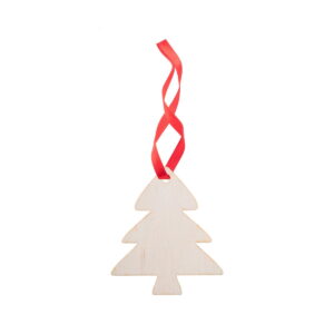 WoXmas ozdoba choinkowa, choinka - naturalna/czerwona