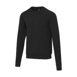 Yukon sweter sportowy typu unisex z dzianiny interlock z okrągłym dekoltem - czarny