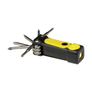 Octo zestaw śrubokrętów 8-w-1 z tworzyw sztucznych pochodzących z recyklingu z certyfikatem RCS z latarką 10456911