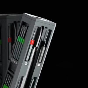 Wkrętak i 30-częściowy zestaw naprawczy SCX.design T20 w aluminiowej obudowie 2px17090_e1