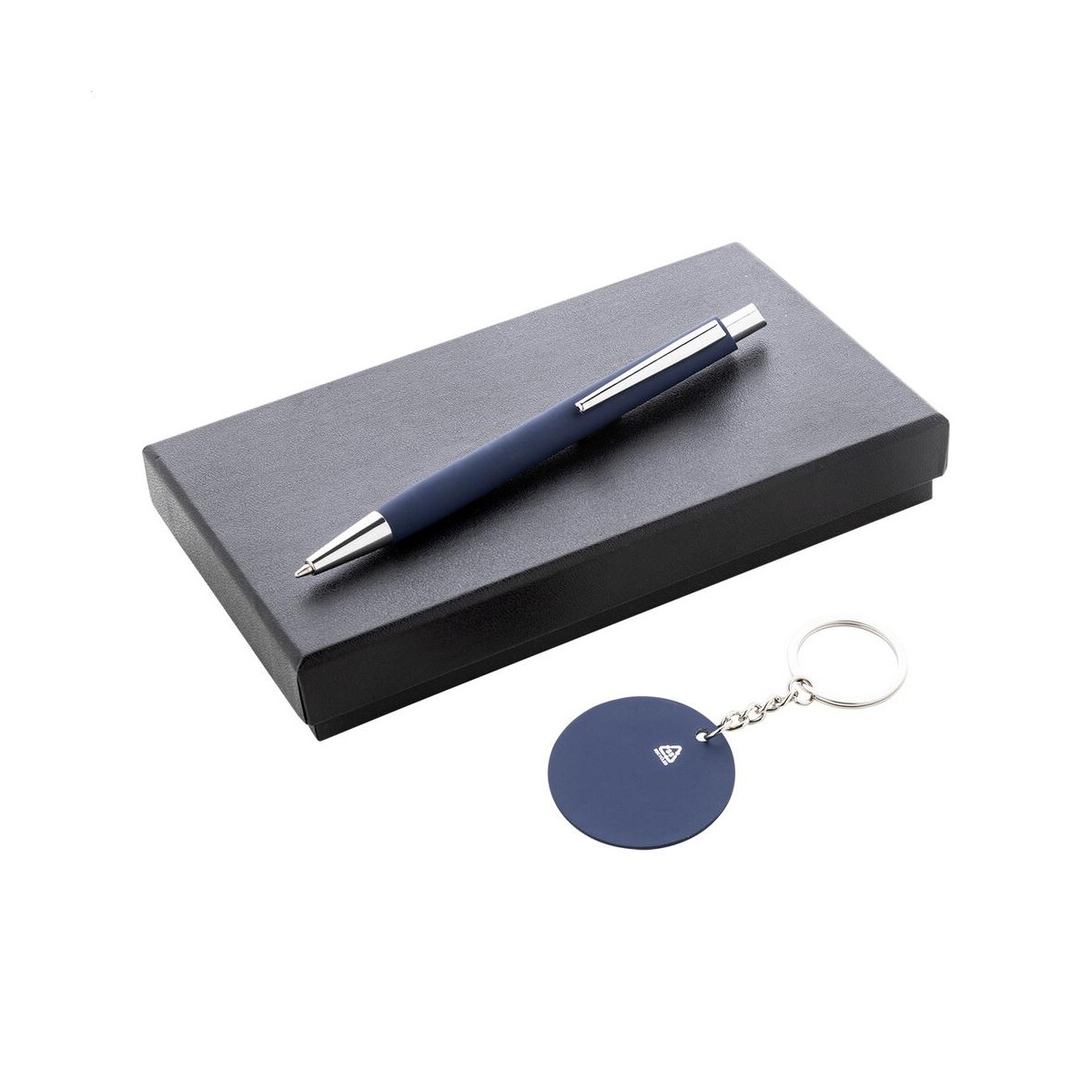 Zestawy piśmiennicze z logo – miroset zestaw długopis i brelok AP808181-06A Miroset zestaw długopis i brelok AP808181-06A