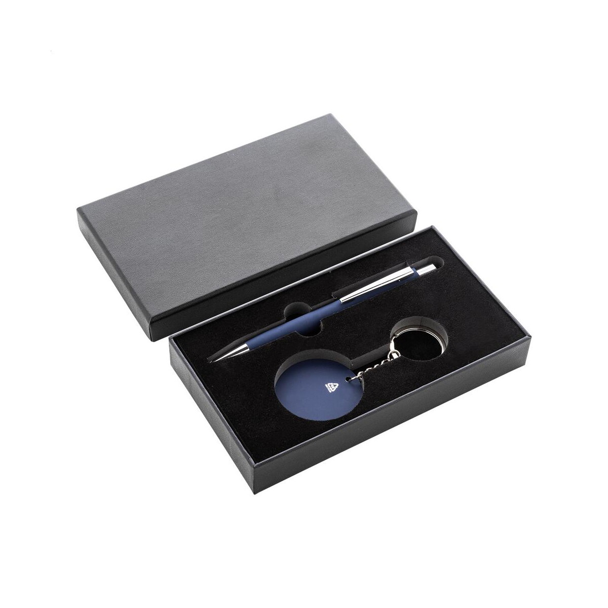 Zestawy piśmiennicze z logo – miroset zestaw długopis i brelok AP808181-06A__A Miroset zestaw długopis i brelok AP808181-06A__A