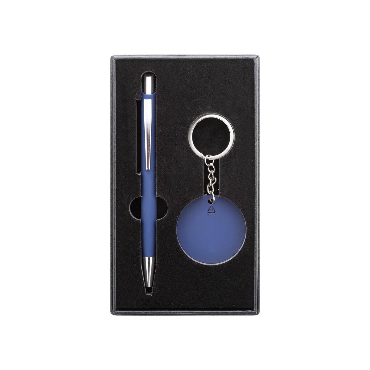 Zestawy piśmiennicze z logo – miroset zestaw długopis i brelok AP808181-06A__J Miroset zestaw długopis i brelok AP808181-06A__J