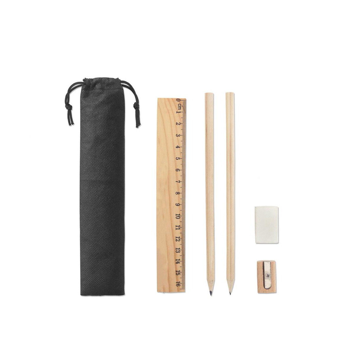 Zestawy piśmiennicze z logo – pockety. zestaw do pisania dostarczany w etui z włókniny 11195_set POCKETY. Zestaw do pisania dostarczany w etui z włókniny 11195_set
