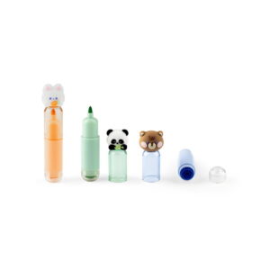 TROPICAL. Zestaw 3 długopisów przeznaczonych dla dzieci z ABS 91947_set