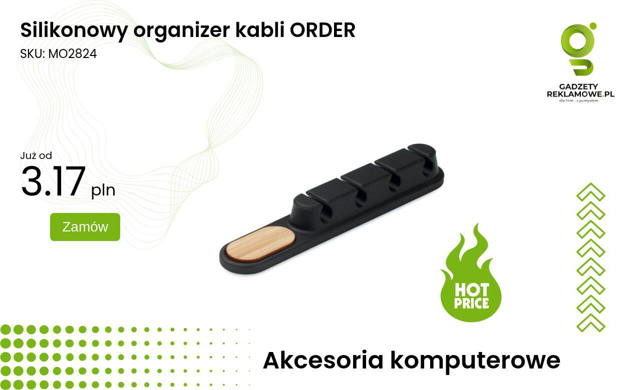 Silikonowy organizer kabli ORDER Silikonowy organizer kabli ORDER