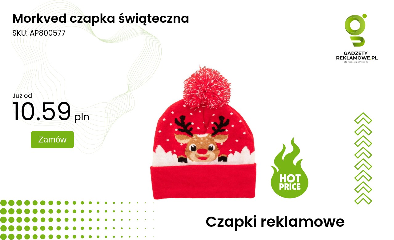 Morkved czapka świąteczna Czapka świąteczna Morkved na zimowe dni