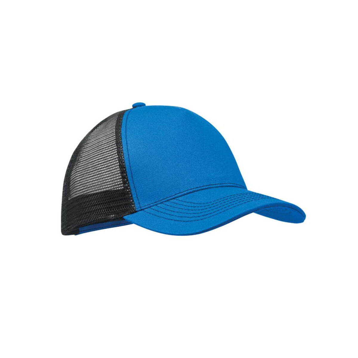 Czapka trucker z 5 panelami BLIST – niebieska mo2986-37 Czapka trucker z 5 panelami BLIST - niebieska