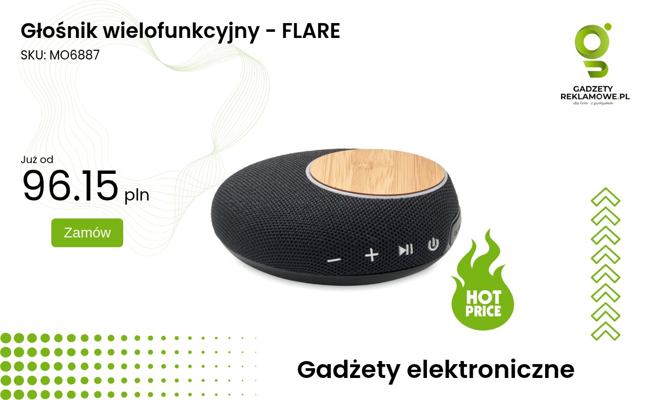 Głośnik wielofunkcyjny - FLARE Głośnik wielofunkcyjny Flare z nowoczesnym designem