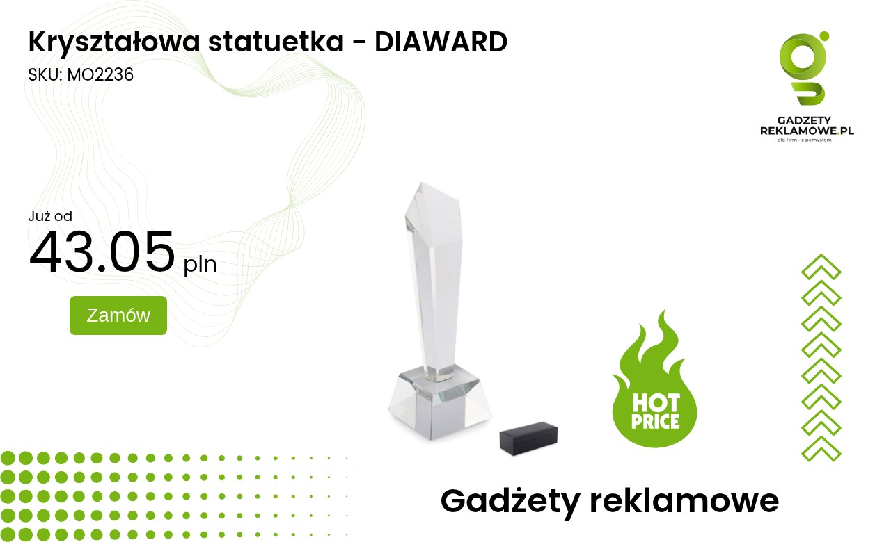 Kryształowa statuetka - DIAWARD Kryształowa statuetka DIAWARD