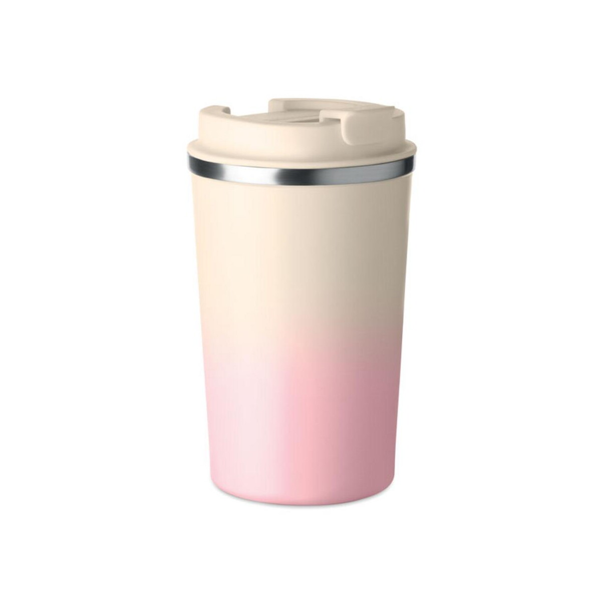 Kubek dwuścienny 350 ml BRACE+ – dziecięcy różowy mo2885-11 Kubek dwuścienny 350 ml BRACE+ - dziecięcy różowy