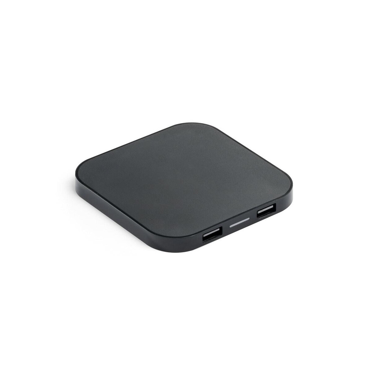 Ładowarki z logo – caroline. ładowarka bezprzewodowa superfast 15w z 2 portami usb-a w abs pochodzącego z recyklingu (100% rabs) 97903_103 CAROLINE. Ładowarka bezprzewodowa Superfast 15W z 2 portami USB-A w ABS pochodzącego z recyklingu (100% rABS) 97903_103