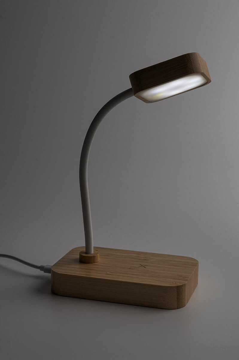 Lampki na biurko z logo – voltglow lampa biurkowa z ładowarką bezprzewodową AP864145__DG2 VoltGlow lampa biurkowa z ładowarką bezprzewodową AP864145__DG2