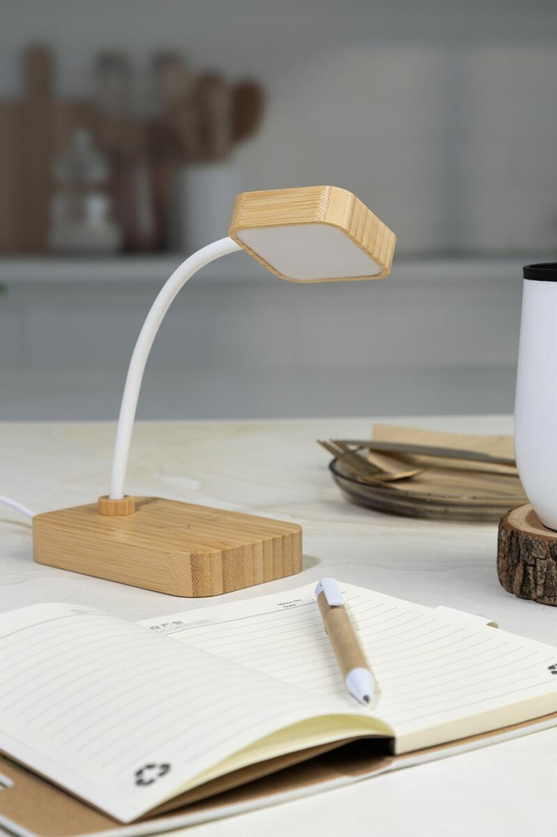 Lampki na biurko z logo – voltglow lampa biurkowa z ładowarką bezprzewodową AP864145__DG4 VoltGlow lampa biurkowa z ładowarką bezprzewodową AP864145__DG4