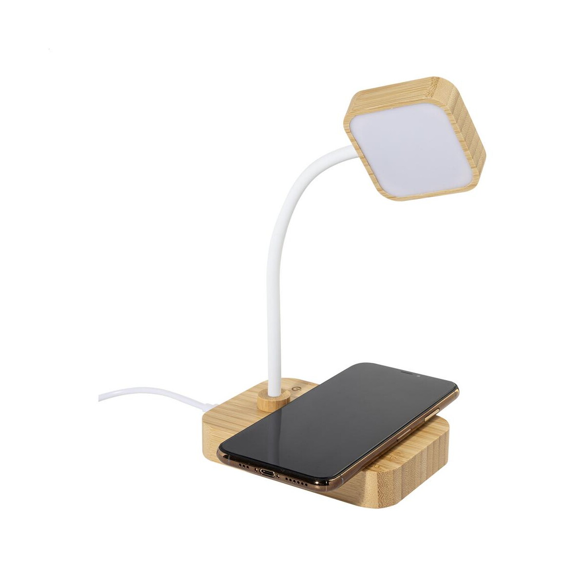 Lampki na biurko z logo – voltglow lampa biurkowa z ładowarką bezprzewodową AP864145__FC VoltGlow lampa biurkowa z ładowarką bezprzewodową AP864145__FC