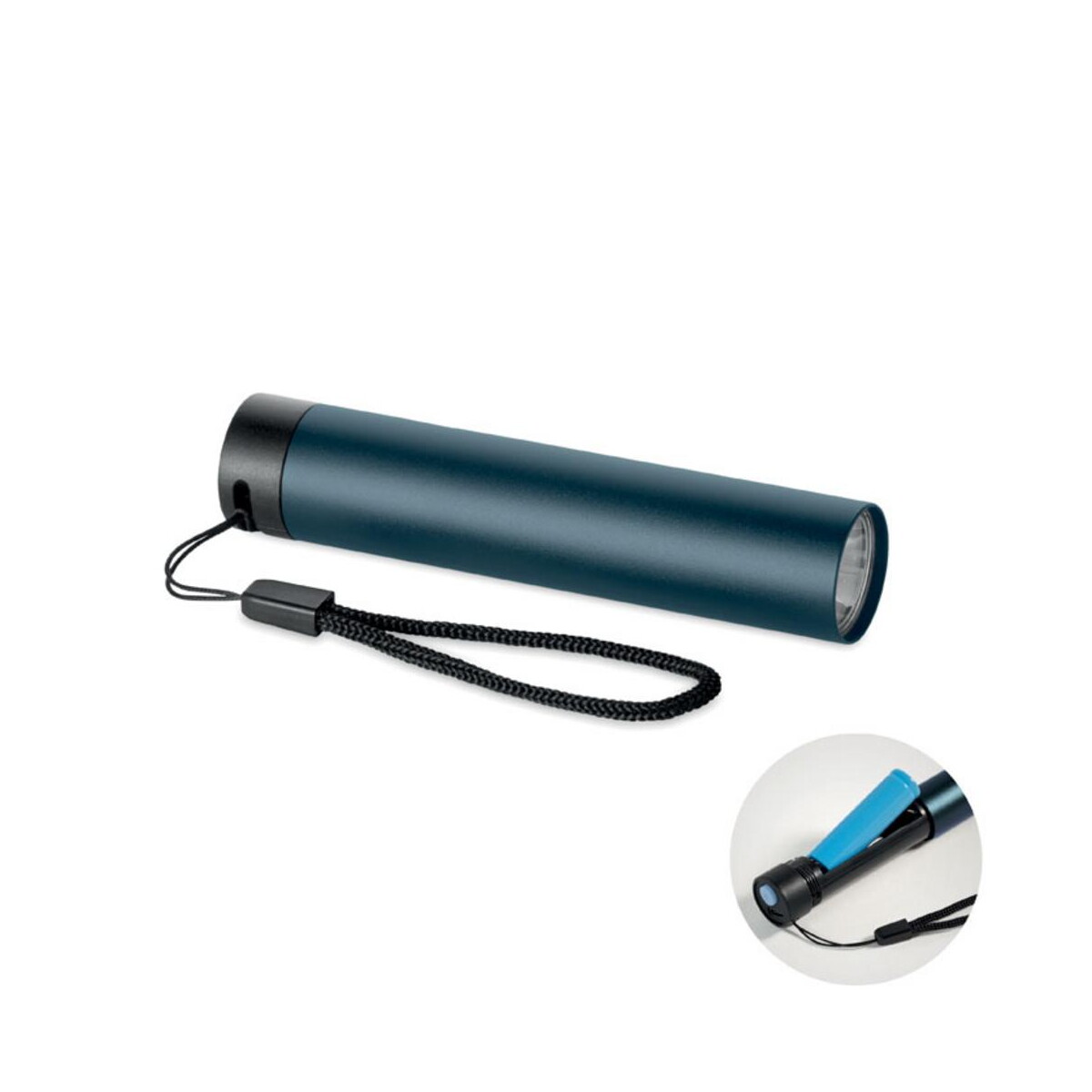 Latarka aluminiowa LUME – francuski granatowy mo2786-85 Latarka aluminiowa LUME - francuski granatowy