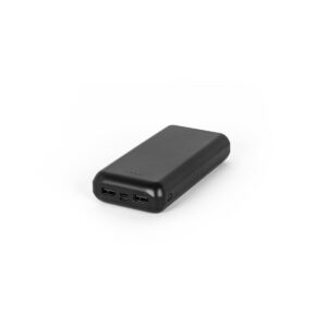 LEAKEY 20. Power bank 20'000 mAh wykonany w ABS pochodzącego z recyklingu (100% rABS) - Czarny