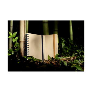 PROUST. Notatnik A5 z ringami, twarda okładka, wykonany z papieru z trzciny cukrowej (80% trzciny cukrowej) z gładkich kartek 93287_amb-a