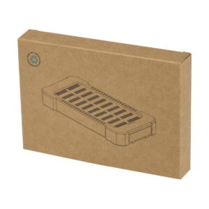 Altair wytrzymały powerbank o pojemności 5000 mAh i mocy 10 W, wykonany z tworzyw sztucznych pochodzących z recyklingu, z wbudowaną latarką 12447190_p1