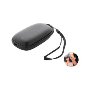 PowerPalm powerbank z funkcją ogrzewania dłoni - czarny