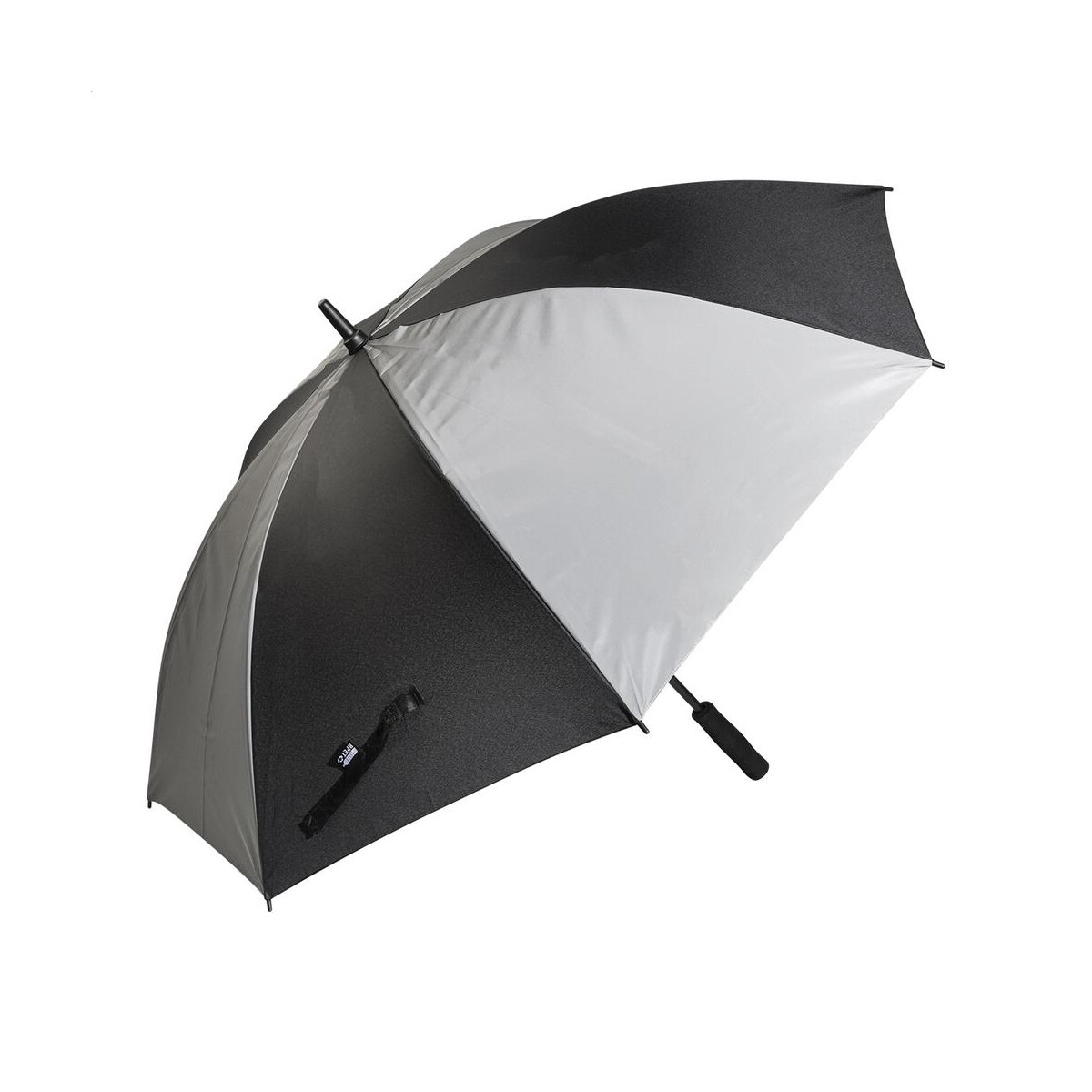 Radians XL odblaskowy parasol RPET – czarny AP800624-10 Radians XL odblaskowy parasol RPET - czarny