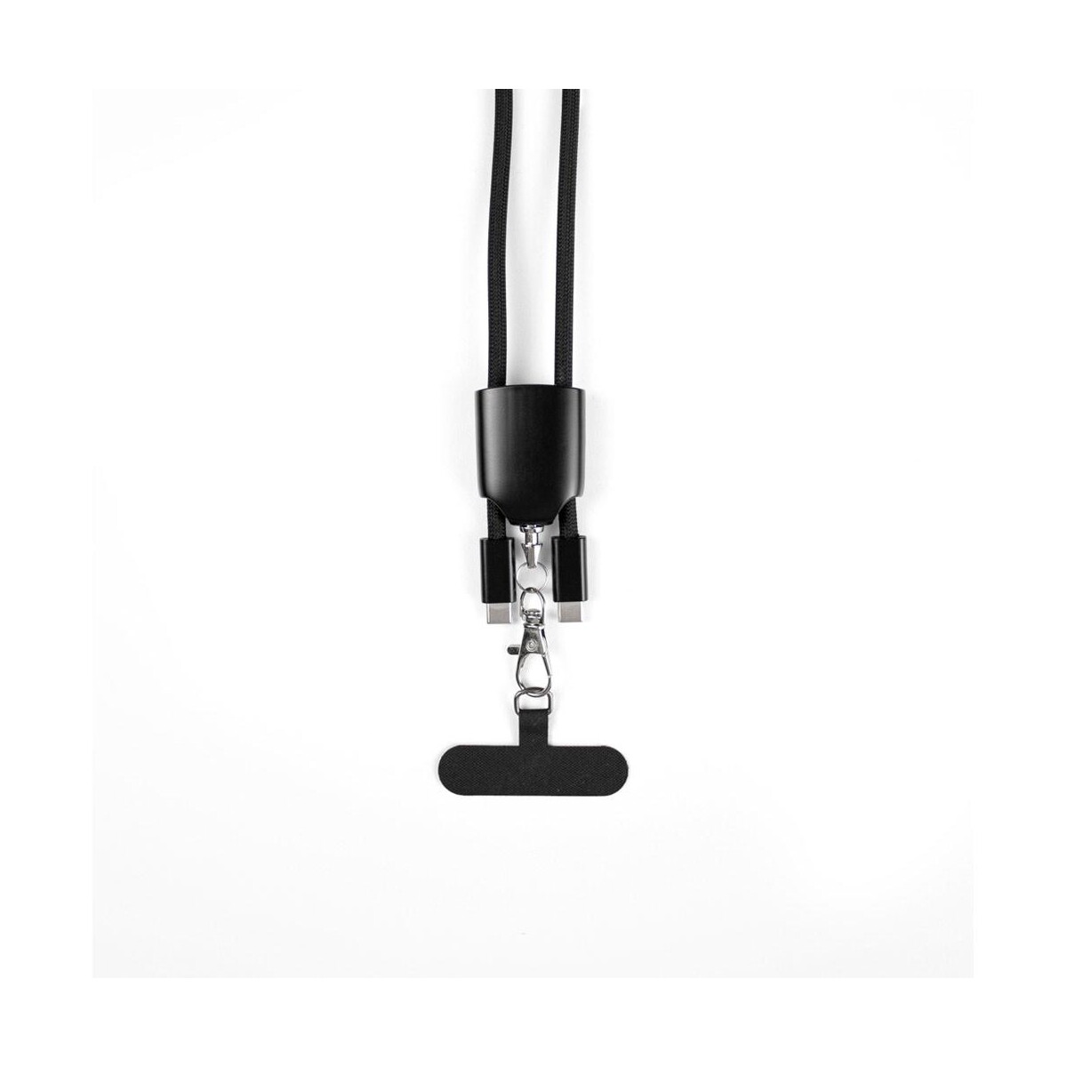 Smycze z logo – zewail. smycz z dołączonym uchwytem na smartfona, kablem usb-c i różnymi adapterami z recyklingowanego abs i recyklingowanego tpe 97194_103-f ZEWAIL. Smycz z dołączonym uchwytem na smartfona, kablem USB-C i różnymi adapterami z recyklingowanego ABS i recyklingowanego TPE 97194_103-f