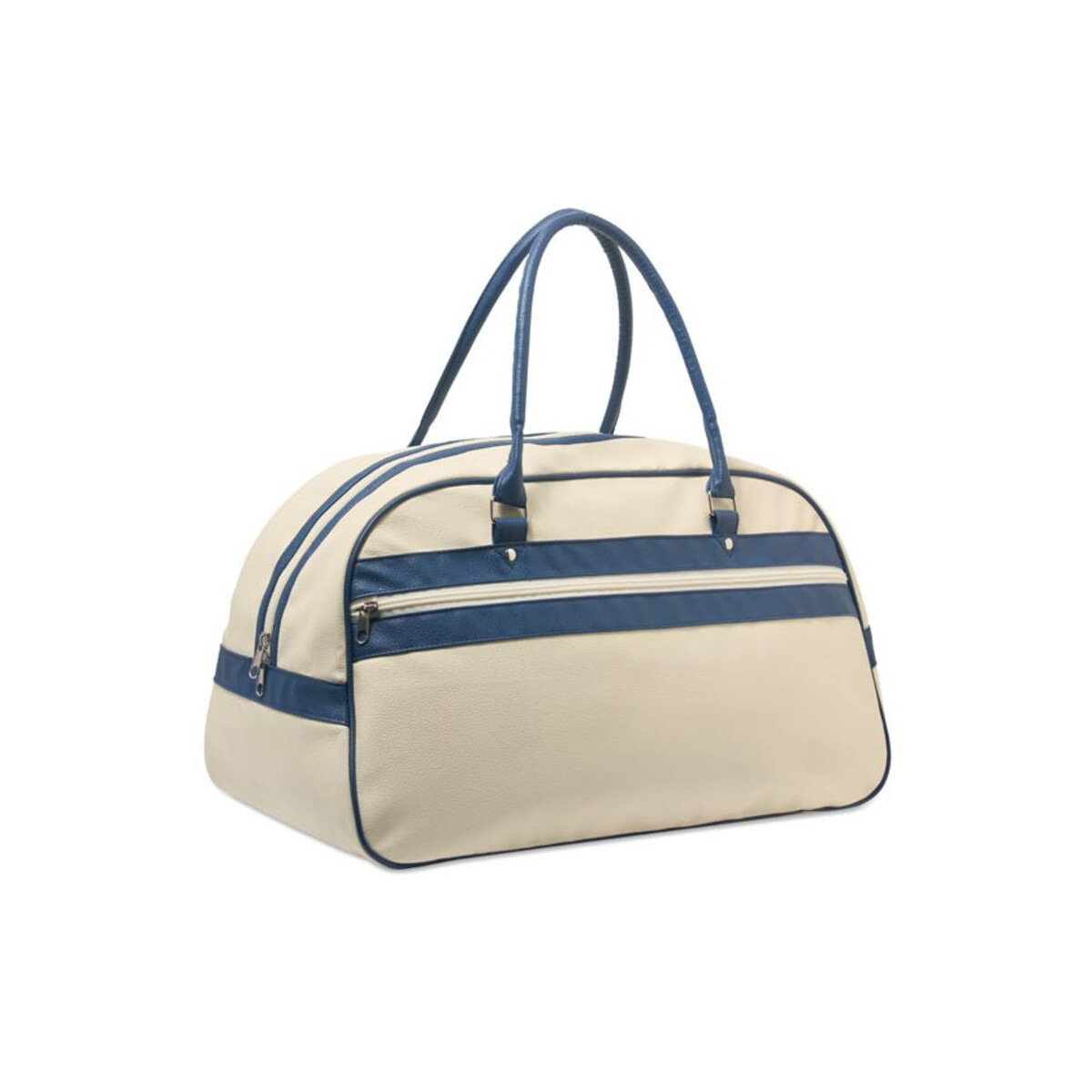 Torba sportowa z PU NOSTALGIC – beżowa mo2987-13 Torba sportowa z PU NOSTALGIC - beżowa
