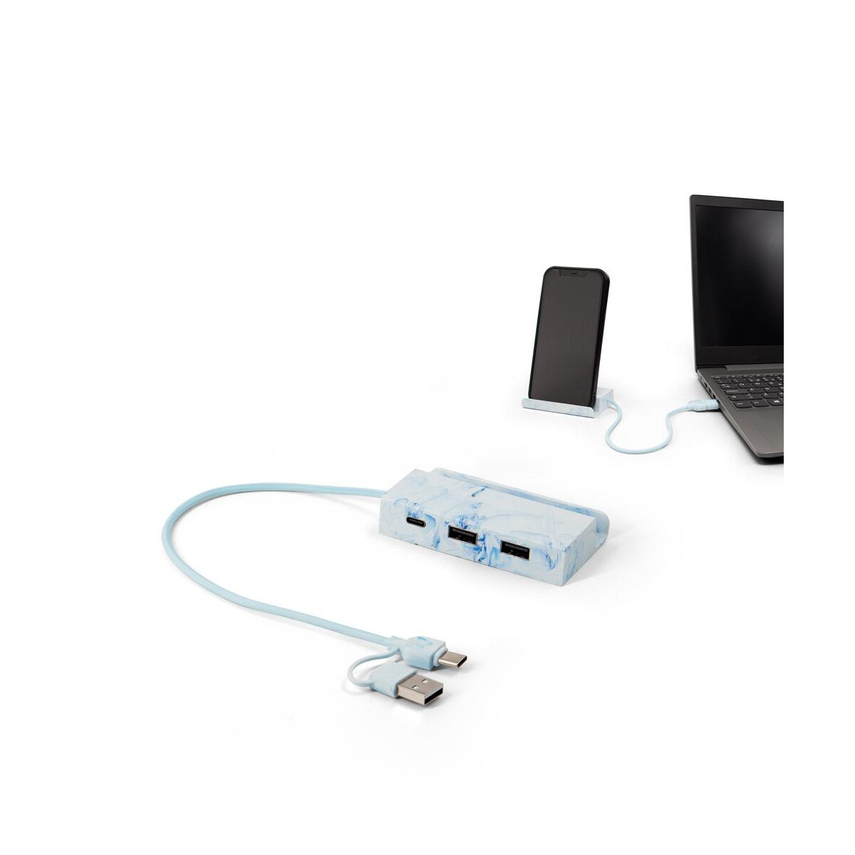 Huby usb z logo – berners hub. hub z recyklingowanego abs z głównymi wejściami i wyjściami 97192_set BERNERS HUB. Hub z recyklingowanego ABS z głównymi wejściami i wyjściami 97192_set