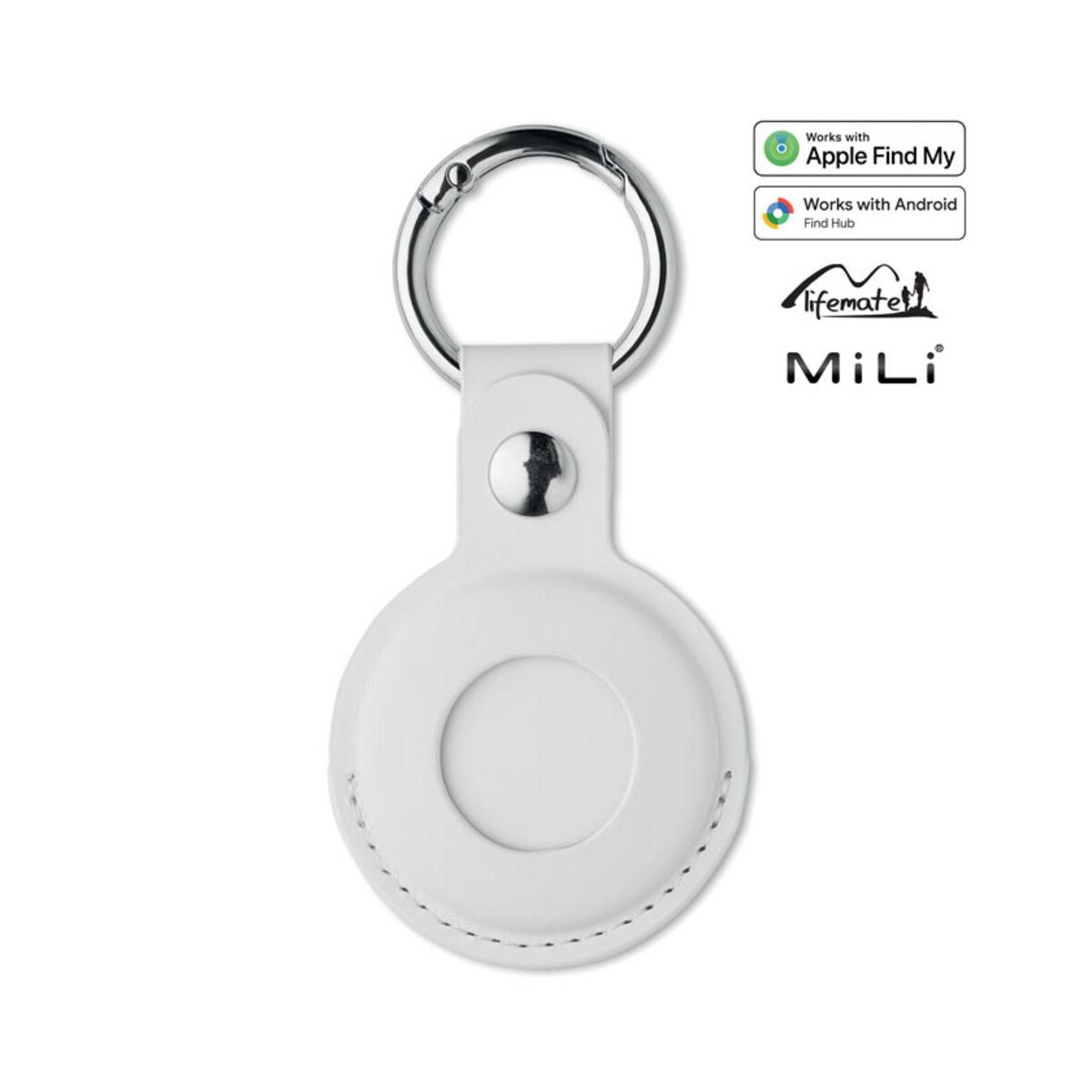 Lokalizator Smart Find My LIFEMATE IN PU CASE – biały mo3108-06 Lokalizator Smart Find My LIFEMATE IN PU CASE - biały