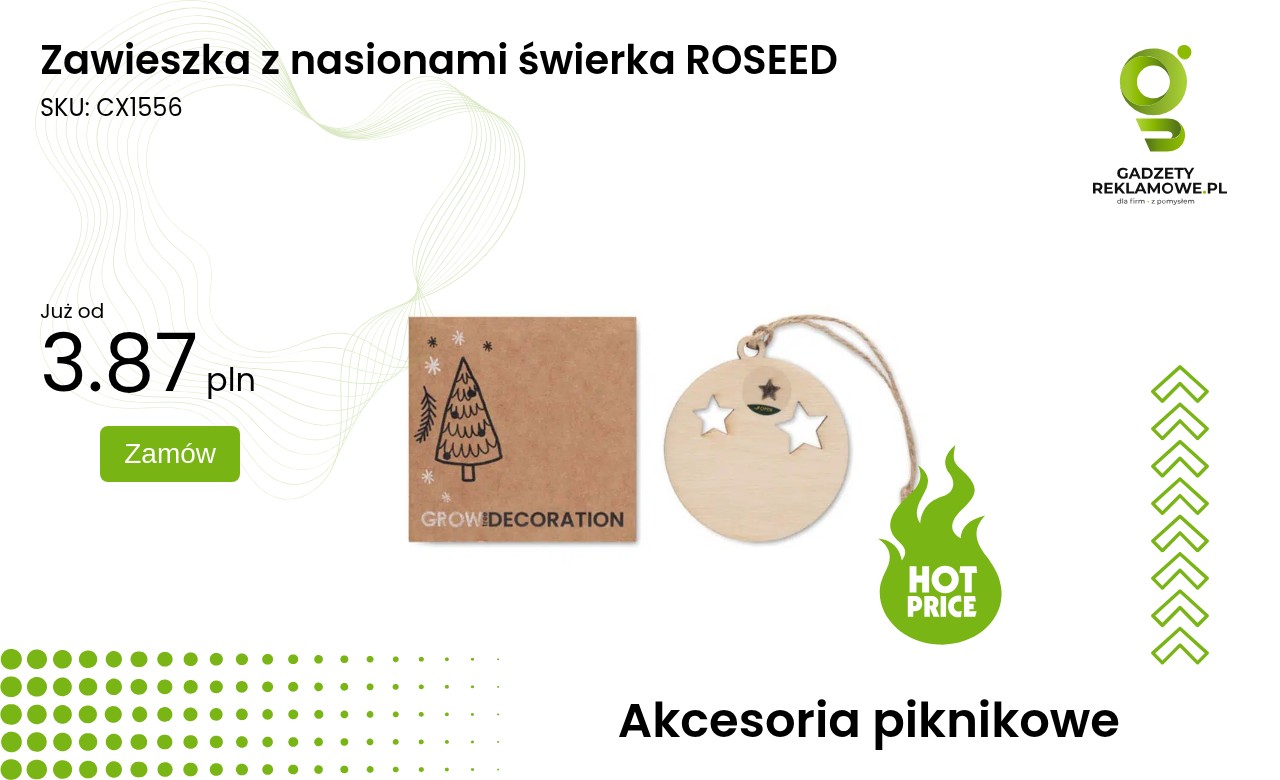 Zawieszka z nasionami świerka ROSEED Zawieszka z nasionami świerka marki ROSEED