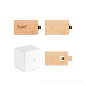 16GB USB: bambusowa obudowa CREDITCARD PLUS