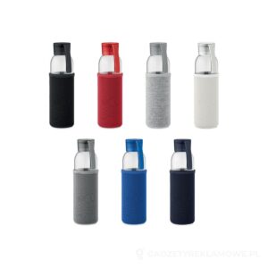 Szklana butelka 500 ml EBOR – dostępne kolory