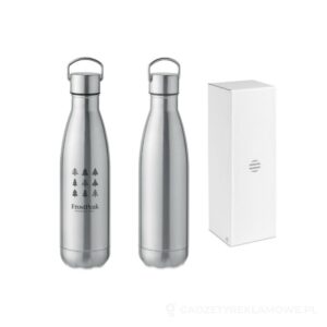 Butelka termiczna 500 ml MANOA - srebrny matowy – zdjęcia produktu