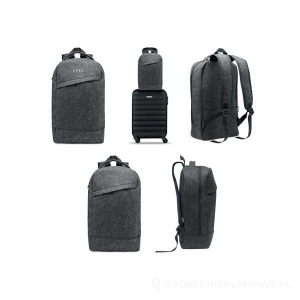 MO2164-15-wariantu-watermark Plecak na laptopa 13 cali LLANA - ciemnoszary – zdjęcia produktu
