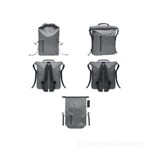 Wodoodporna torba RPET rolltop SCUBAROLL - ciemnoszary – zdjęcia produktu