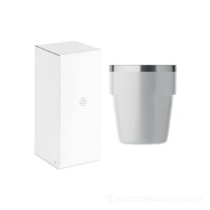 Kubek dwuścienny 250 ml ACERITO - biały – zdjęcia produktu