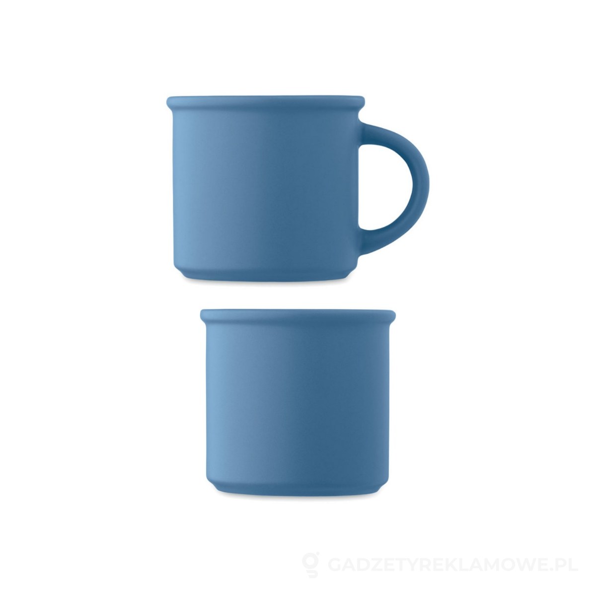 MO2455-04-wariantu-watermark Matowy kubek ceramiczny 300 ml CUPAGE - niebieski – zdjęcia produktu
