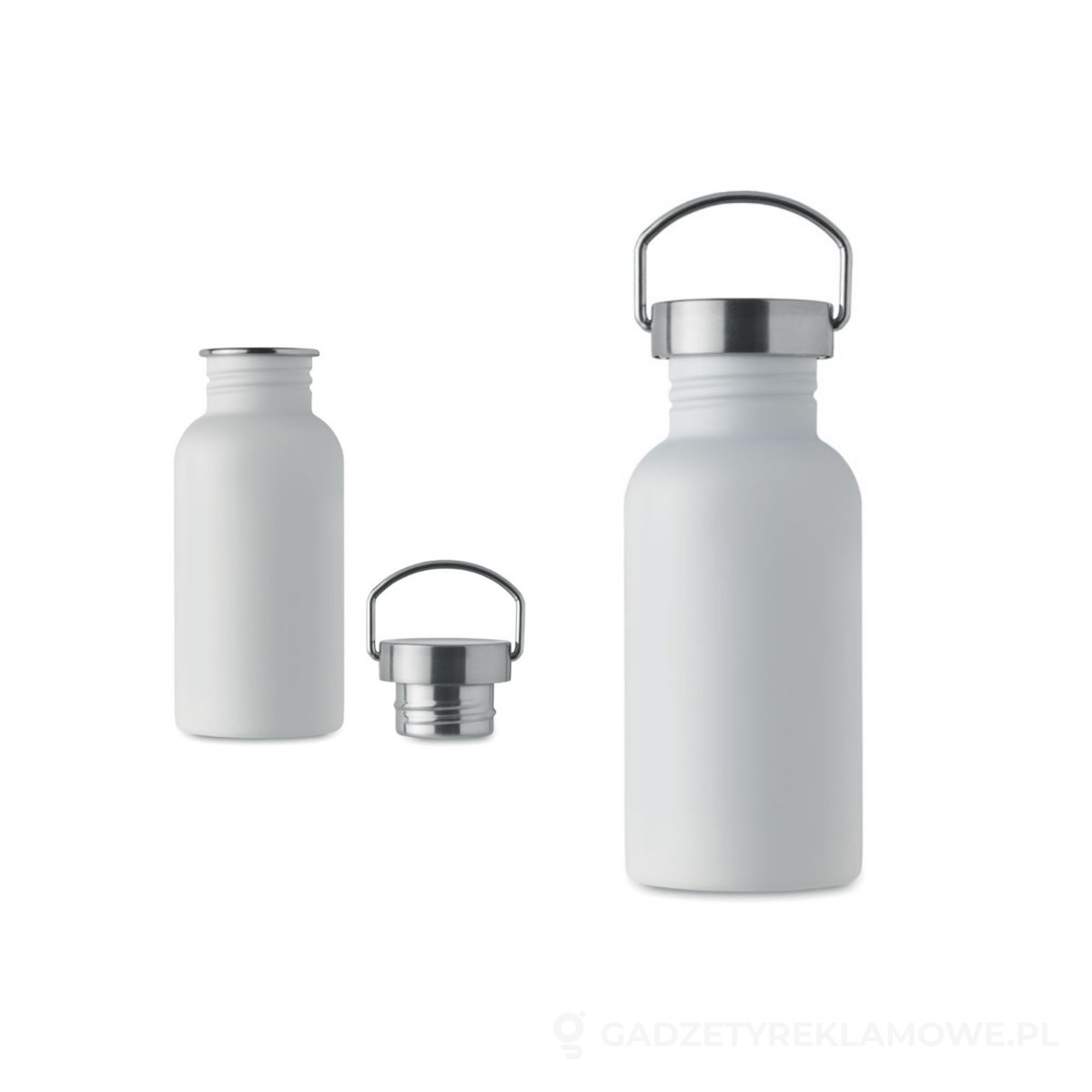 MO2562-06-wariantu-watermark Butelka z pojedynczą ścianką 50 FLORENCE SING - biały – zdjęcia produktu