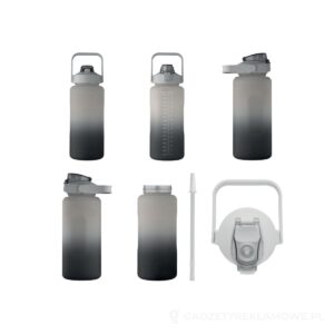 Butelka na wodę RPET 2000ml ACTIVATE MAX - czarny – zdjęcia produktu
