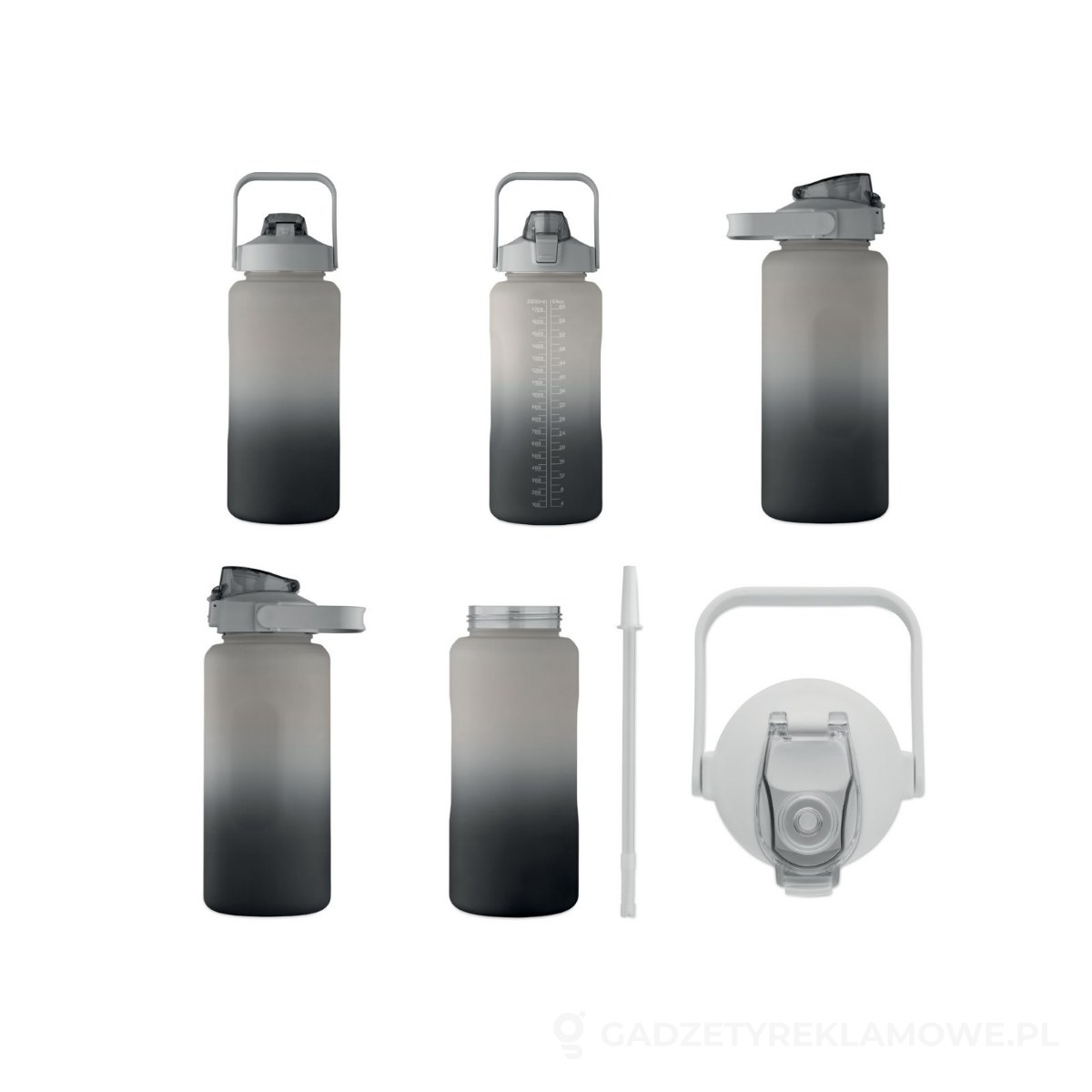 MO2791-03-wariantu-watermark Butelka na wodę RPET 2000ml ACTIVATE MAX - czarny – zdjęcia produktu