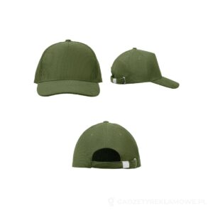 Sztruksowa czapka z daszkiem WALE - khaki – zdjęcia produktu