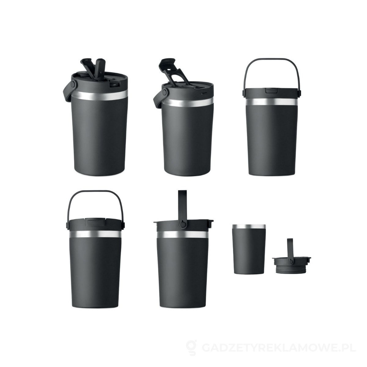 MO2922-03-wariantu-watermark Kubek dwuścienny 350 ml COZYCUP - czarny – zdjęcia produktu