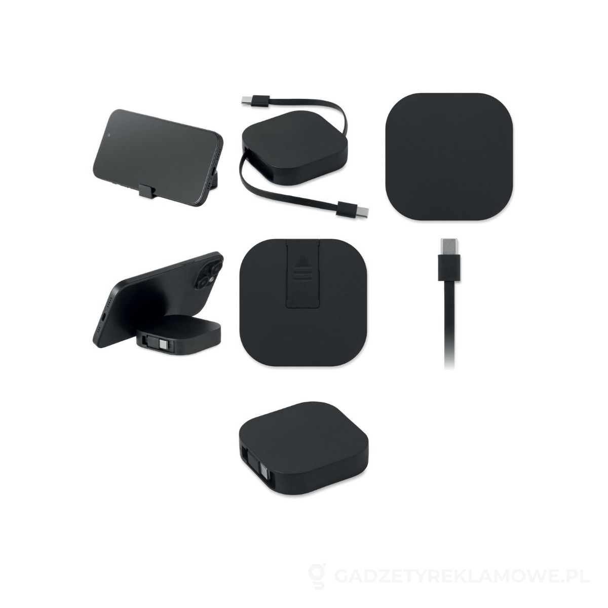 MO2924-03-wariantu-watermark zwijany kabel ładujący 100 W LINEA 100 - czarny – zdjęcia produktu