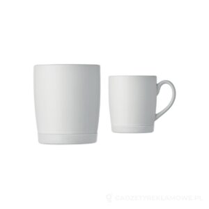Kubek ceramiczny 300ml SILBASE - biały – zdjęcia produktu