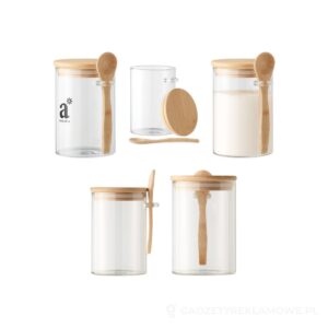 Szklany słoik z łyżką, 600 ml BOROSPOON