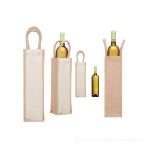 Jutowa torba na wino/1 butelka CAMPO DI VINO