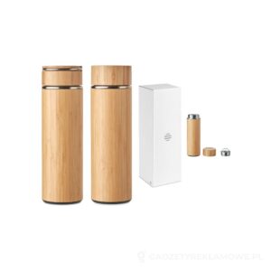 Termos dwuścienny 400 ml TAMPERE - brazowy – zdjęcia produktu